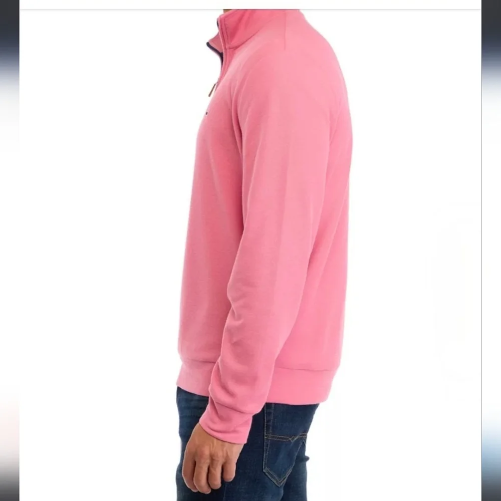 Crown & Ivy Men's Pink Pique 1/4 Zip Pullover Nwt Size XXL